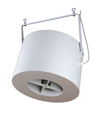 Airius 20EC Retail Series Destratification Fan, 1,053m³/h, 30W, 3-9m Ceiling Height, White