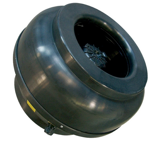 Systemair RVK-EX 315D4 ATEX Circular Duct Fan – Explosion Proof Centrifugal Fan, II 2G Ex h IIB+H2 T3, 1120m³/h, Conductive Plastic Casing
