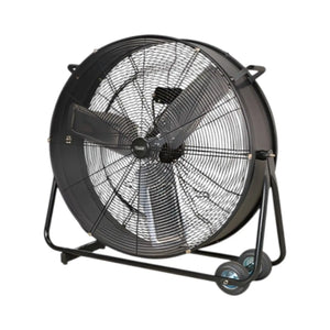 Sealey HVD30 30" Industrial Drum Fan, High Velocity Portable Floor Fan, 2 Speed Heavy Duty Steel Cooling Fan, 230V Commercial Warehouse Workshop Fan