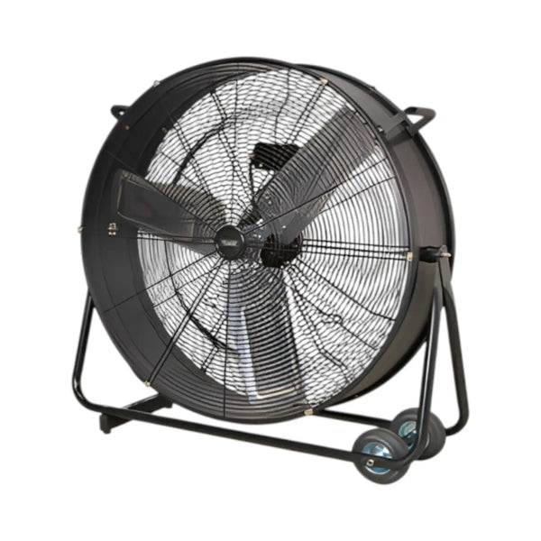 Sealey HVD30 30" Industrial Drum Fan, High Velocity Portable Floor Fan, 2 Speed Heavy Duty Steel Cooling Fan, 230V Commercial Warehouse Workshop Fan