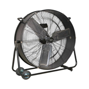 Sealey HVD30 30" Industrial Drum Fan, High Velocity Portable Floor Fan, 2 Speed Heavy Duty Steel Cooling Fan, 230V Commercial Warehouse Workshop Fan