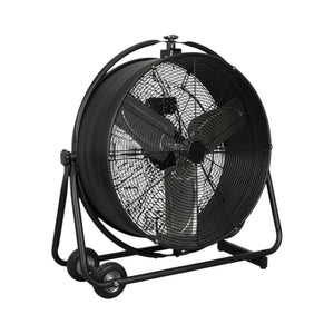 Sealey HVF30S 30" Industrial High Velocity Drum Fan, 230V Orbital Cooling Fan with 2 Speeds, Heavy-Duty Steel Frame, 360° Tilt Airflow Fan for Workshops, Warehouses & Commercial Spaces