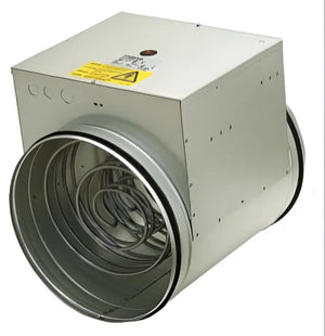 Systemair CB 250-6,0 400V/2 Round Duct Heater – 6.0kW, 3-Phase, 250mm Spigot, Minimum 280m³/h Airflow, Aluzinc Steel Construction