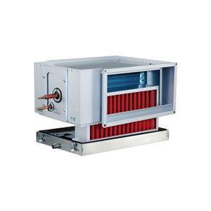 Systemair DXRE 50-40-3-2.5 Rectangular Duct Cooler with DX Coil – 500 x 400 mm Ventilation Air Cooling Unit, Reversible Coil Design, Stainless Steel Condensate Tray, R410A Compatible