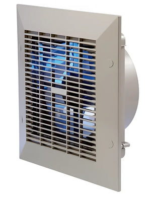 Systemair ES12P Commercial Panel Fan – 12" Wall Ventilation Fan for Offices, Restaurants & Public Spaces – Thermo-Shutter, Speed Controllable, Durable ABS, CE & BEAB Approved
