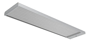 Systemair EZ345 Triple Panel Industrial Radiant Heater – 4.5kW High-Mounted Electric Heater for Warehouses & Workshops, Grey Alu-Zinc Steel, 400V 3Ph+N
