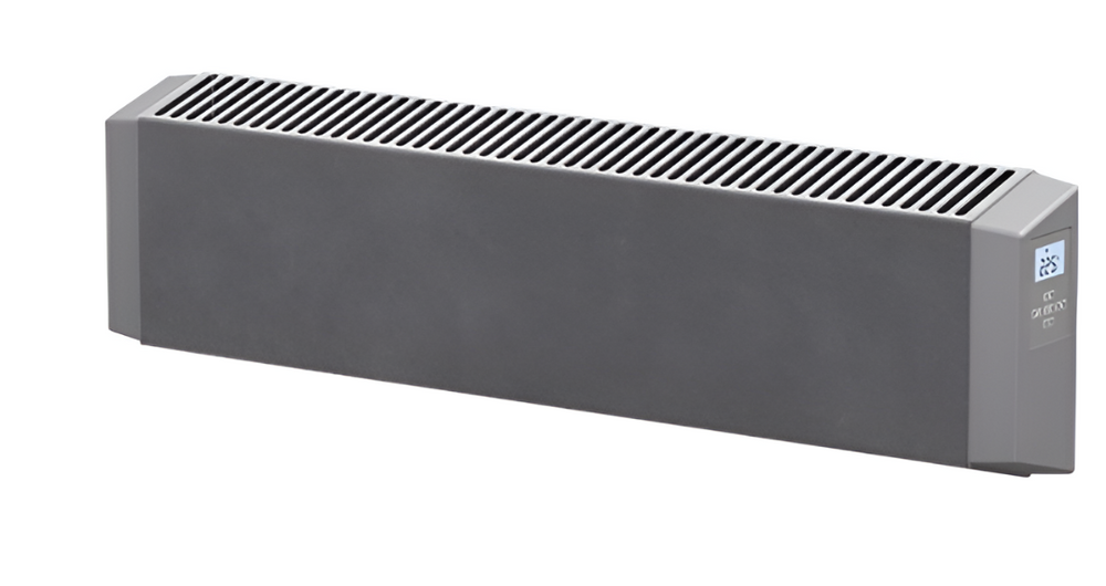 Thermowarm TWSD210 Mini Electric Convection Heater | 1000W 400V | Digital Thermostat & Smart Control | Grey Wall-Mount Radiator for Industrial & Commercial Spaces